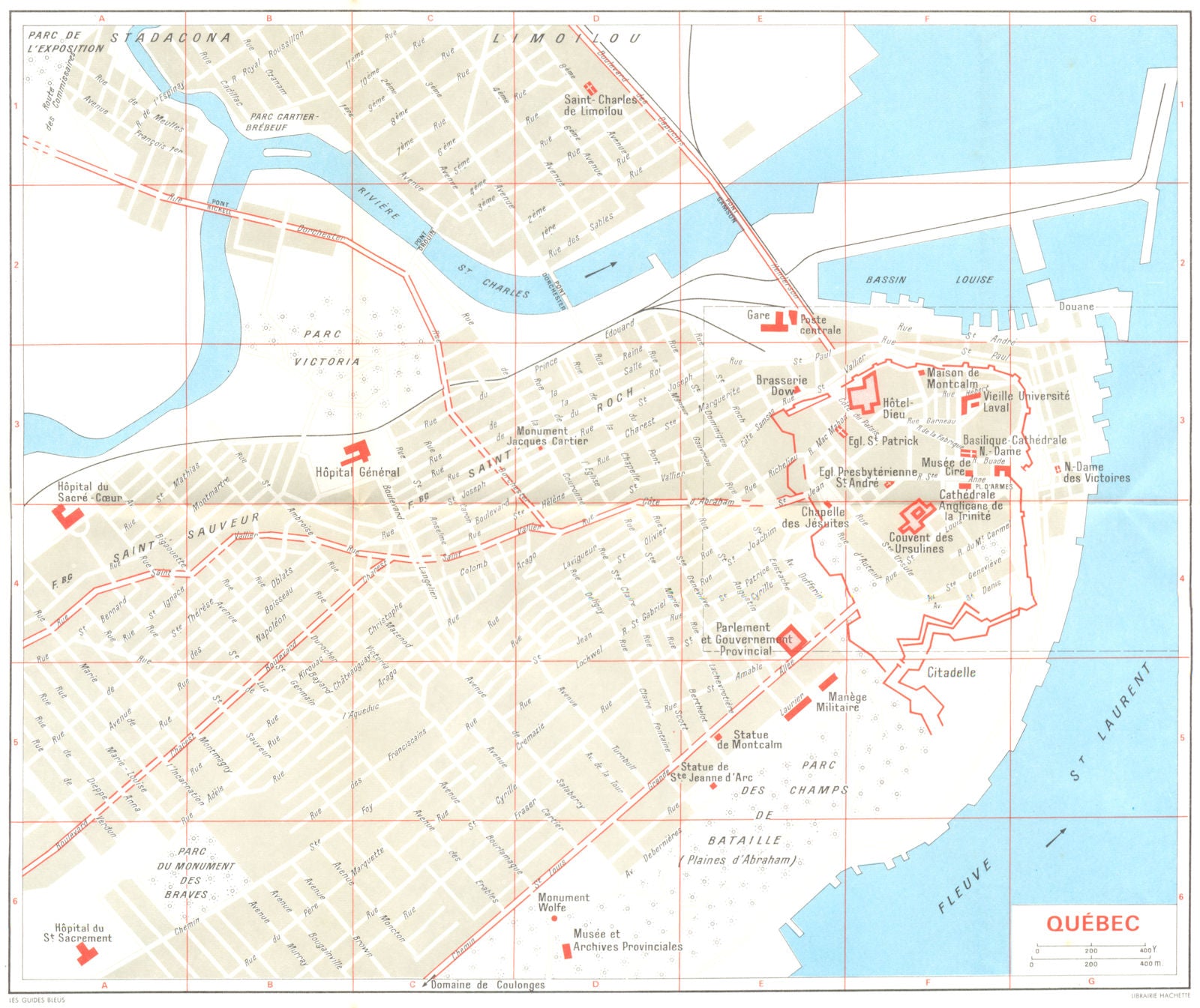 CANADA. Quebec 1967 old vintage map plan chart